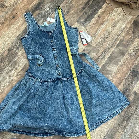 Vintage Miss Lizz Acid Wash Drop Waist 7/8 Dress NWT - Picture 11 of 12